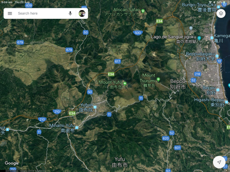 Beppu Area Map